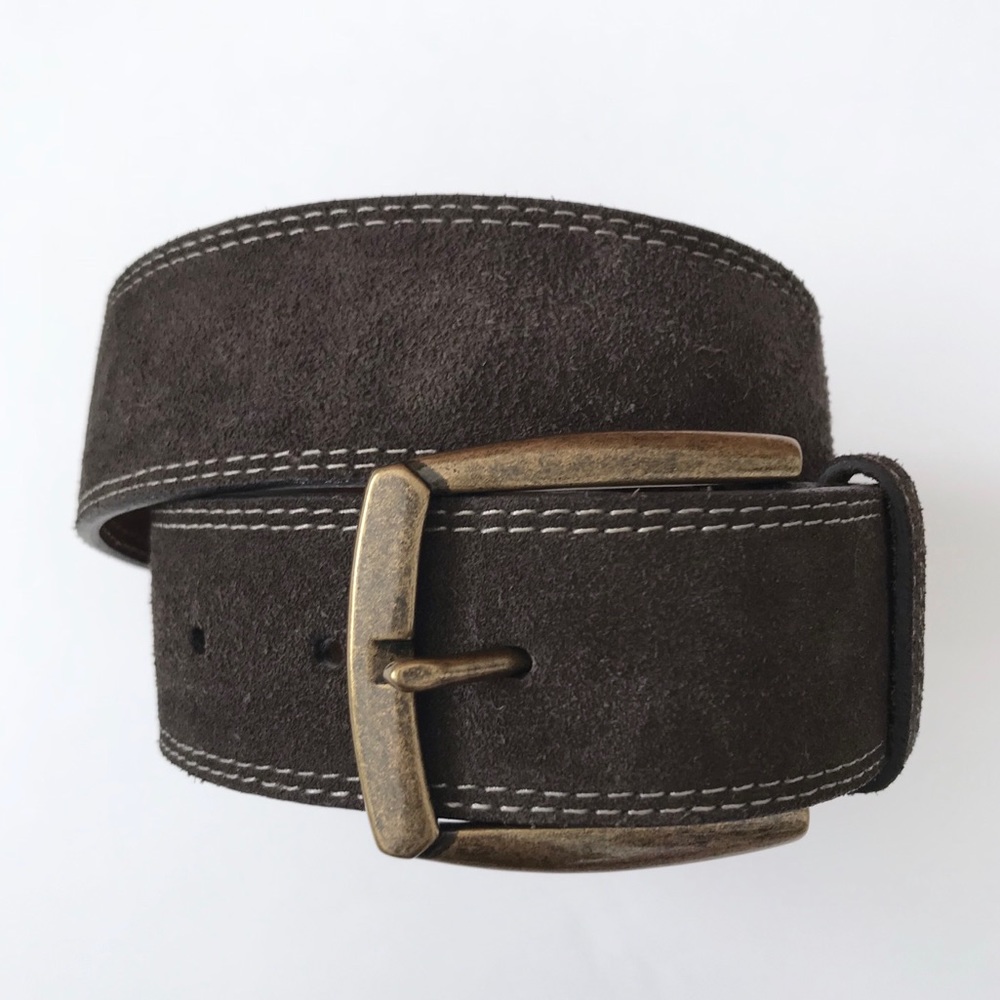 GAP Genuine Leather Dark Brown Suede Belt